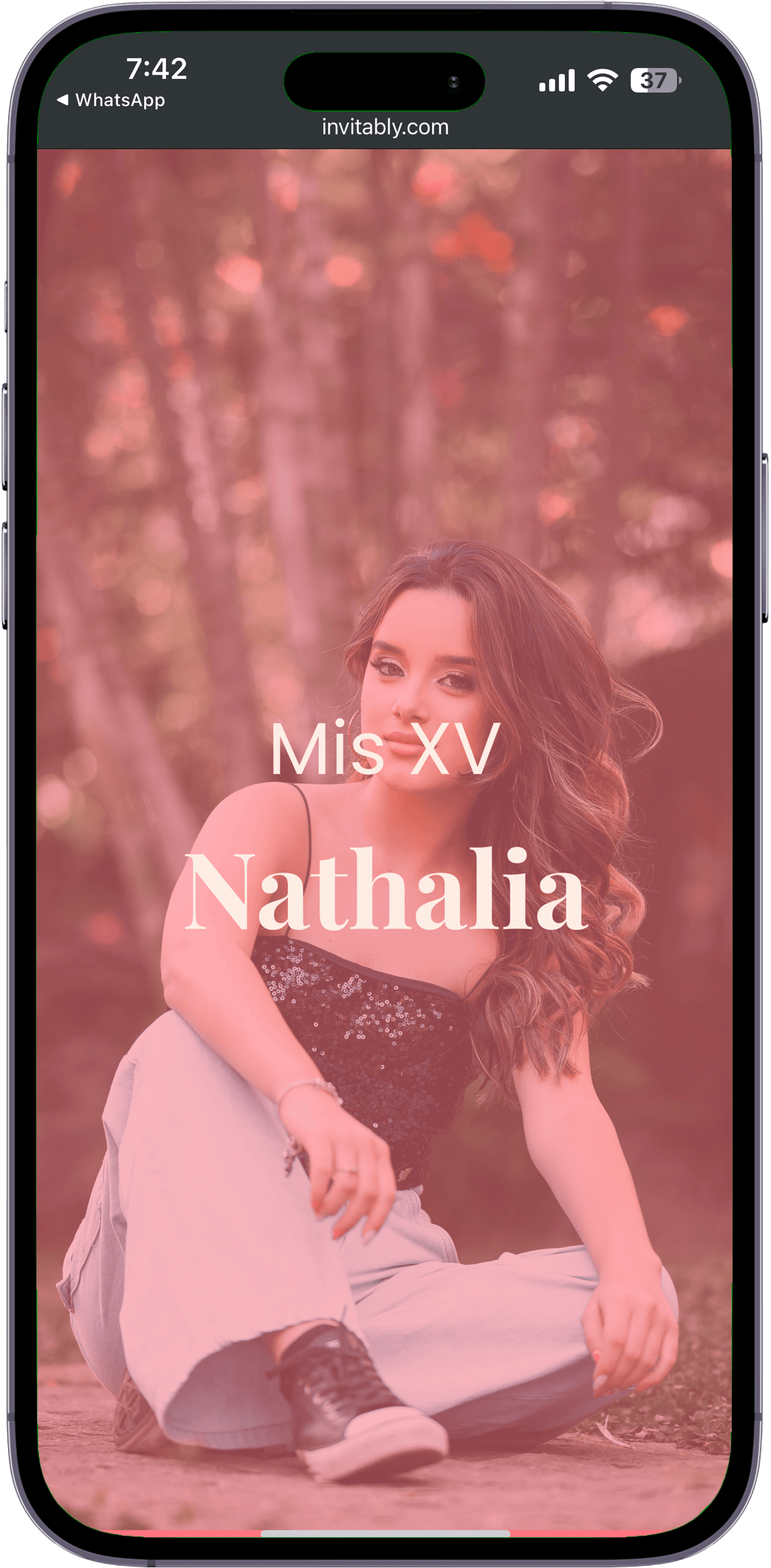 Invitación de XV años